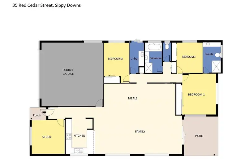 Floorplan of Homely house listing, 35 Red Cedar Street, Sippy Downs QLD 4556