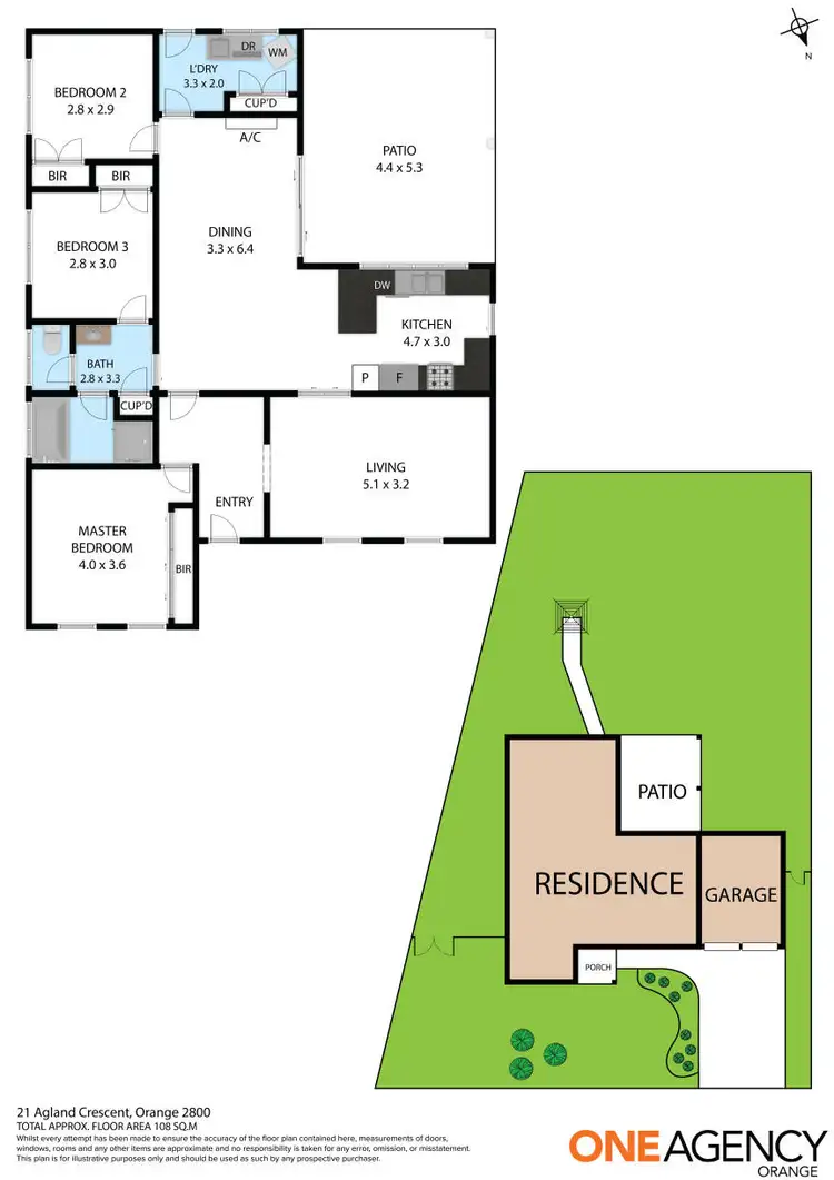 Floorplan of Homely house listing, 21 Agland Crescent, Orange NSW 2800