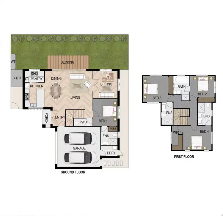 Floorplan of Homely townhouse listing, 2/11 Pindari Street, Glen Waverley VIC 3150