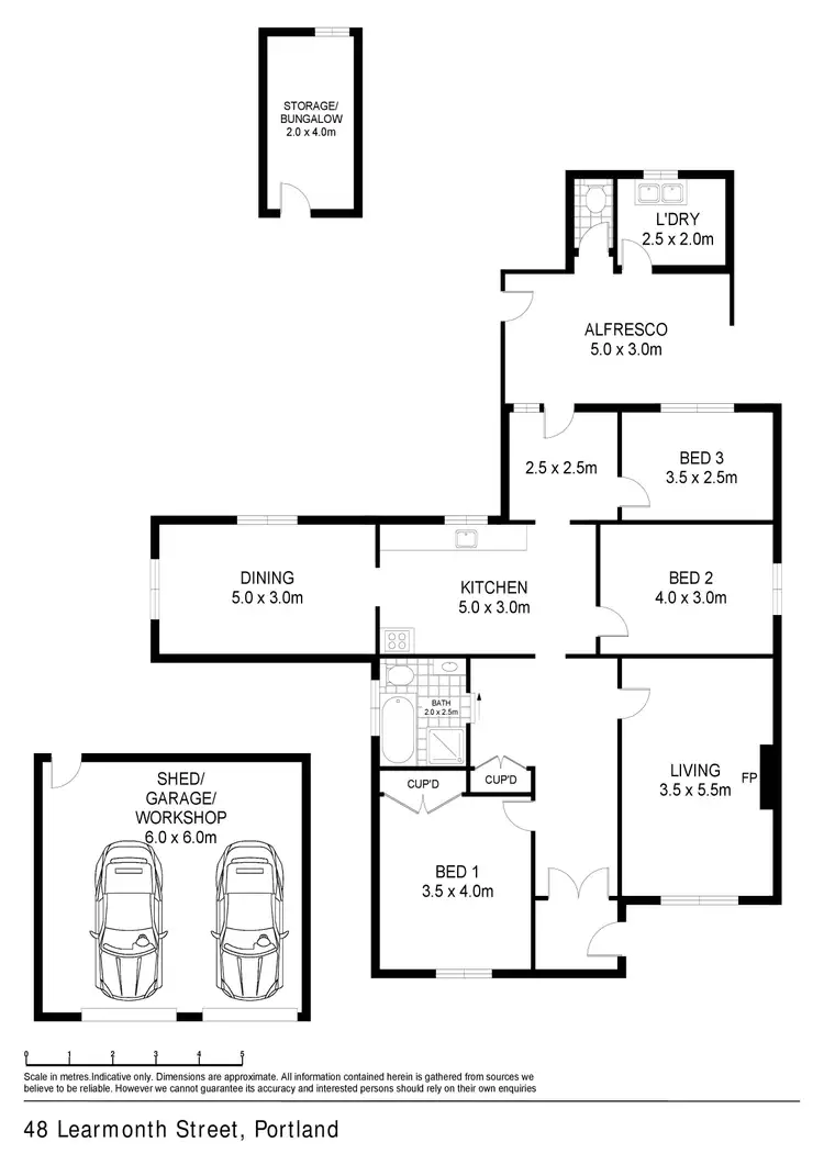 Floorplan of Homely house listing, 48 Learmonth Street, Portland VIC 3305