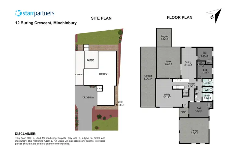 Floorplan of Homely house listing, 12 Buring Crescent, Minchinbury NSW 2770