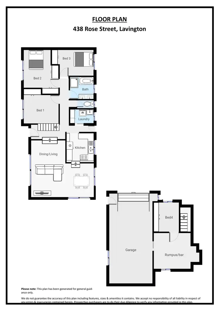 Floorplan of Homely house listing, 438 Rose Street, Lavington NSW 2641
