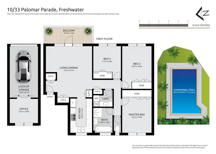 Floorplan of Homely unit listing, 10/33 Palomar Parade, Freshwater NSW 2096