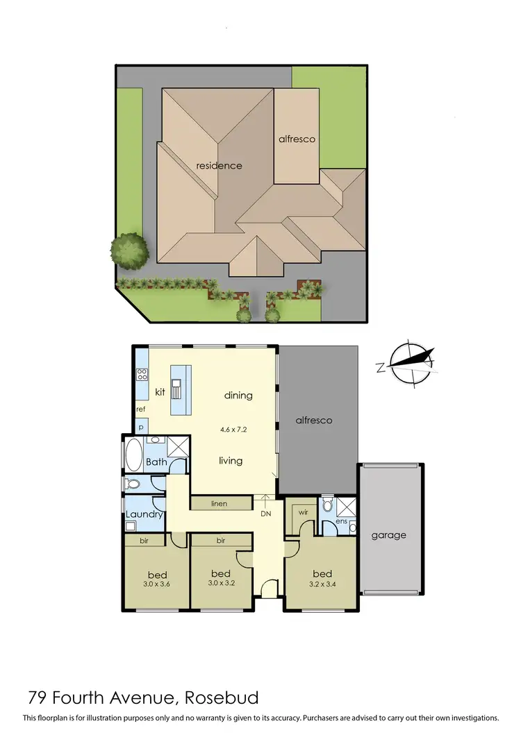 Floorplan of Homely house listing, 79 Fourth Avenue, Rosebud VIC 3939