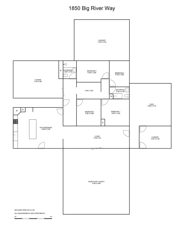 Floorplan of Homely house listing, 1850 Big River Way, Swan Creek NSW 2462