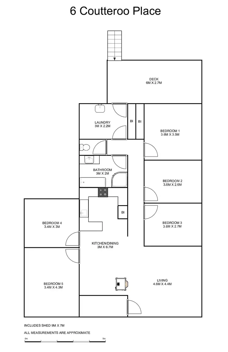 Floorplan of Homely house listing, 6 Couttaroo Place, Coutts Crossing NSW 2460