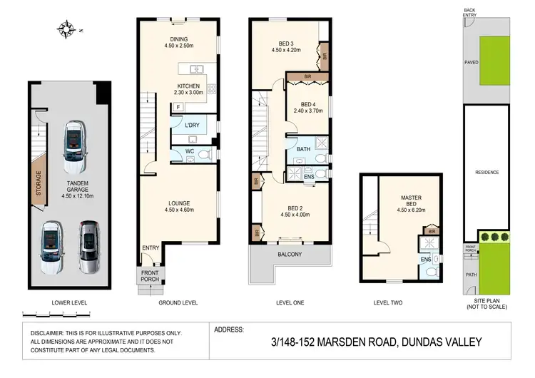 Floorplan of Homely townhouse listing, 3/148-152 Marsden Road, Dundas Valley NSW 2117