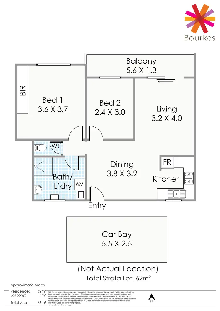 Floorplan of Homely unit listing, 21/7 Gardner Street, Como WA 6152