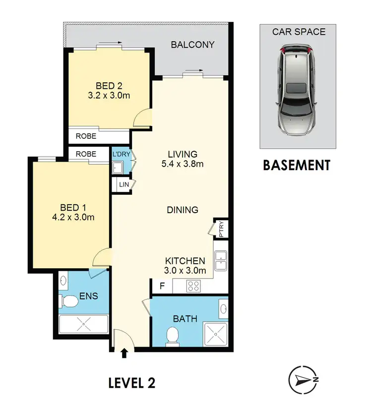 Floorplan of Homely unit listing, 203/7-9 Durham Street, Mount Druitt NSW 2770