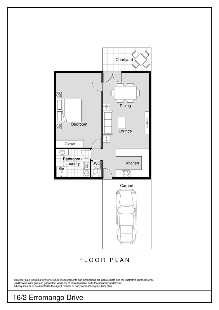 Floorplan of Homely unit listing, 16/2 Erromango Drive, Jubilee Pocket QLD 4802