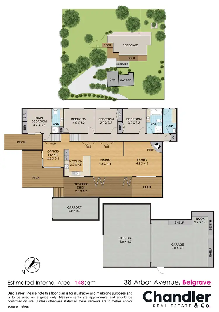 Floorplan of Homely house listing, 36 Arbor Avenue, Belgrave VIC 3160