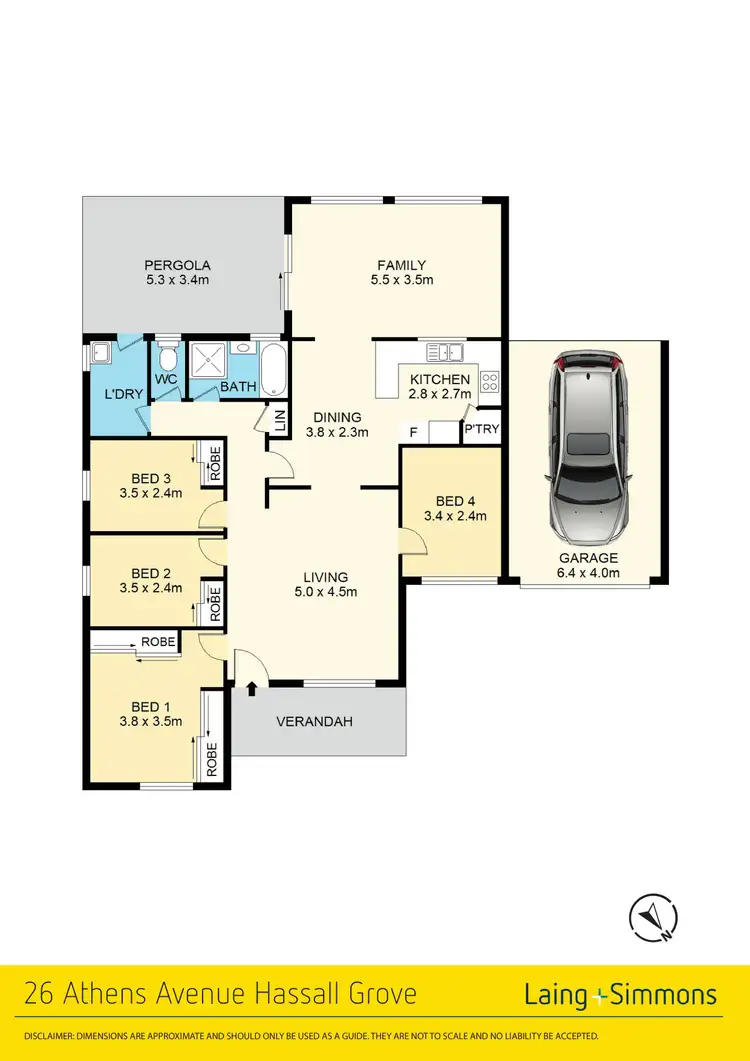 Floorplan of Homely house listing, 26 Athens Avenue, Hassall Grove NSW 2761