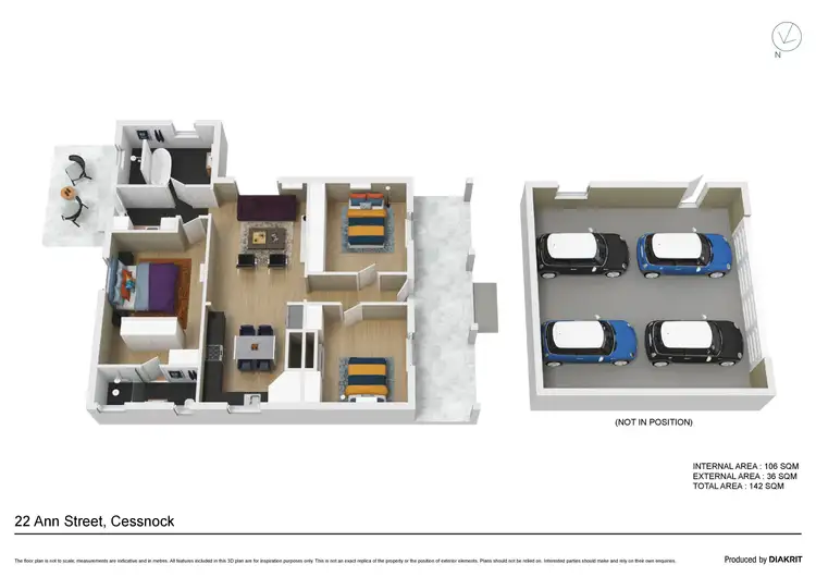 Floorplan of Homely house listing, 22 Ann Street, Cessnock NSW 2325