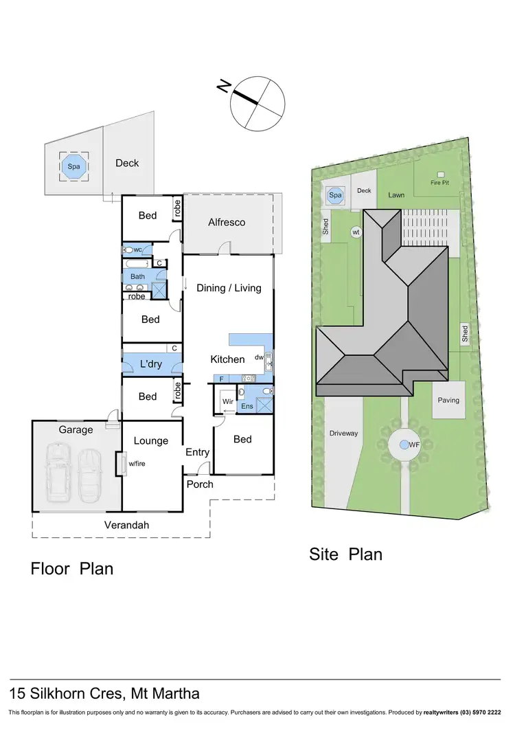 Floorplan of Homely house listing, 15 Silkhorn Crescent, Mount Martha VIC 3934