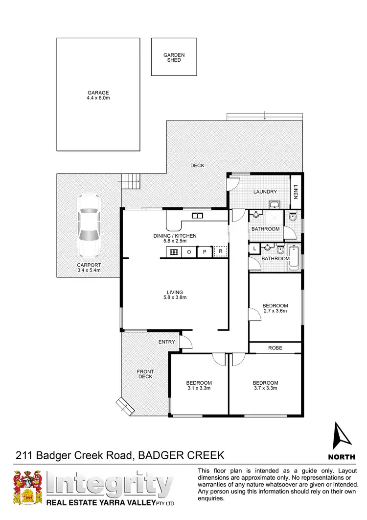 Floorplan of Homely house listing, 211 Badger Creek Road, Badger Creek VIC 3777