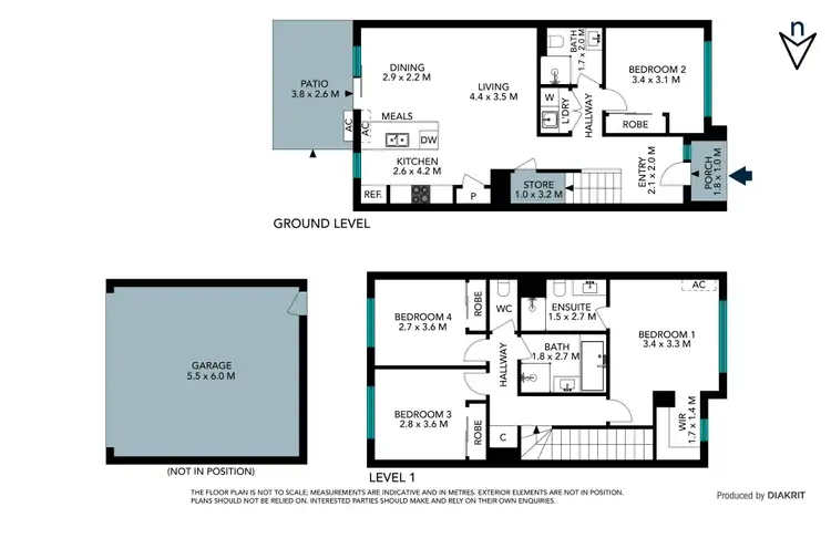 Floorplan of Homely townhouse listing, 10 Nick Way, Kalkallo VIC 3064