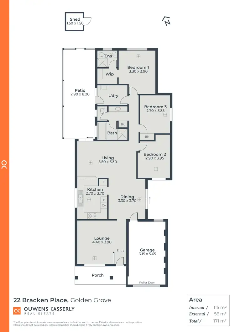 Floorplan of Homely house listing, 22 Bracken Place, Golden Grove SA 5125