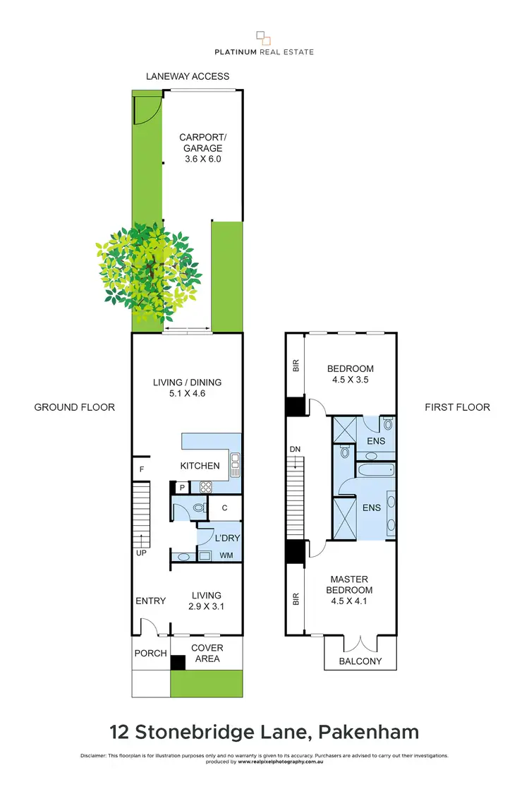 Floorplan of Homely townhouse listing, 12 Stonebridge Lane, Pakenham VIC 3810