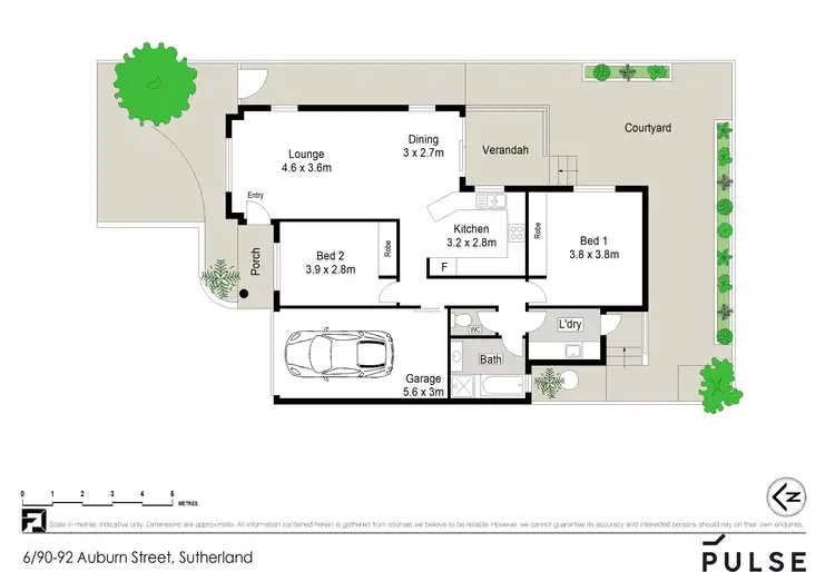 Floorplan of Homely villa listing, 6/90-92 Auburn Street, Sutherland NSW 2232