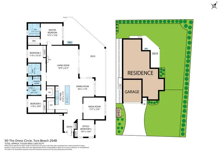 Floorplan of Homely house listing, 50 The Dress Circle, Tura Beach NSW 2548