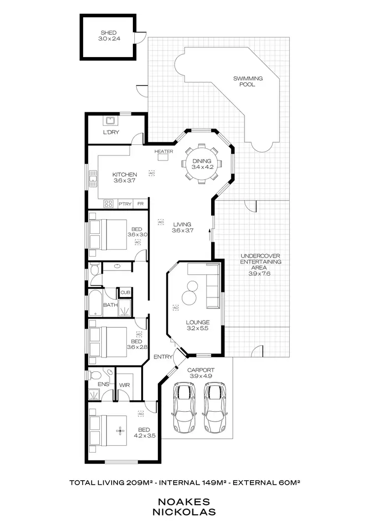 Floorplan of Homely house listing, 17 Bruce Avenue, Mitchell Park SA 5043