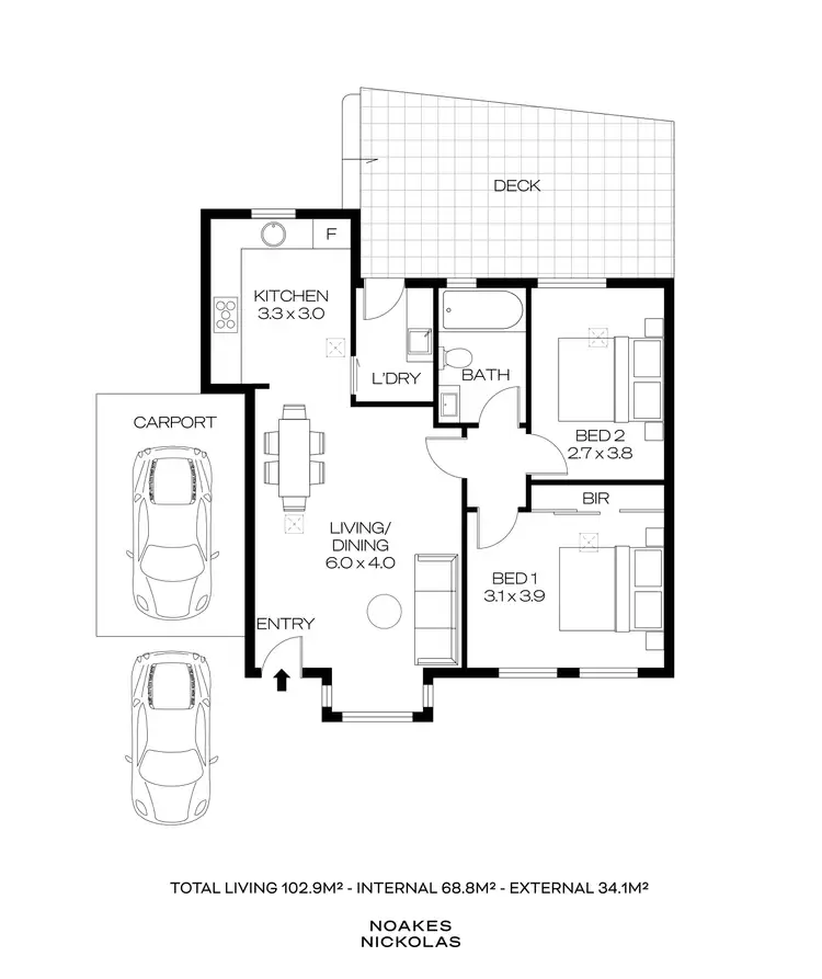 Floorplan of Homely unit listing, 5/56 Northcote Terrace, Gilberton SA 5081