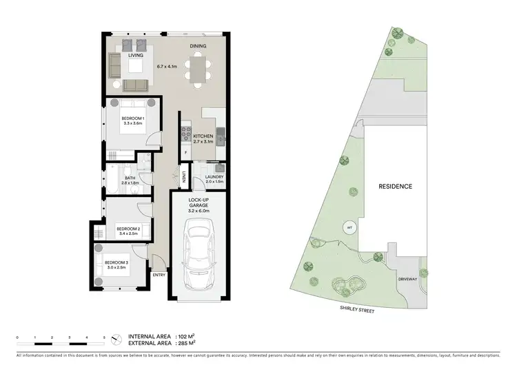 Floorplan of Homely semi-detached listing, 1/70 Shirley Street, Ourimbah NSW 2258