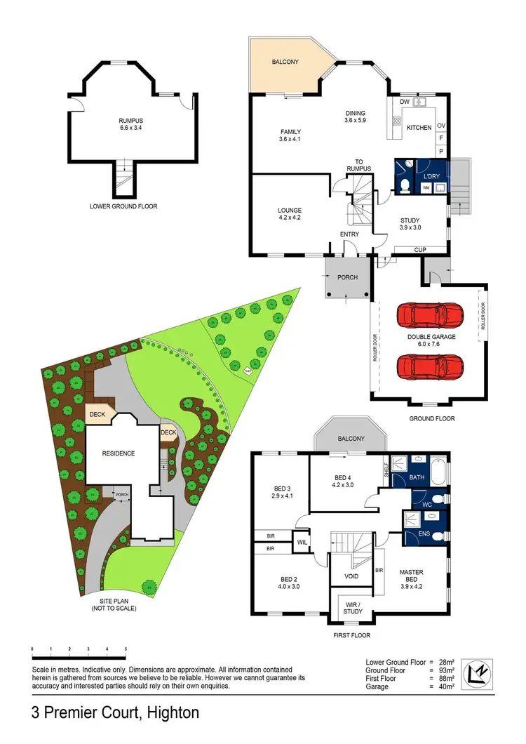 Floorplan of Homely house listing, 3 Premier Court, Highton VIC 3216