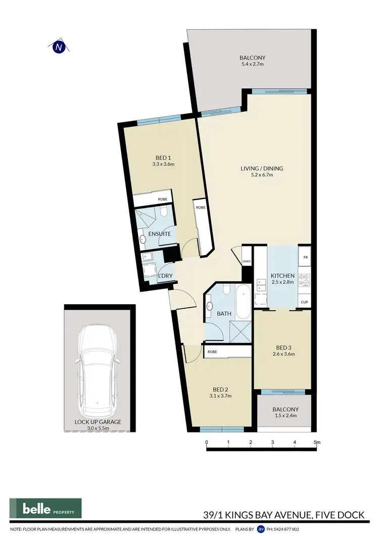 Floorplan of Homely apartment listing, 39/1 Kings Bay Avenue, Five Dock NSW 2046