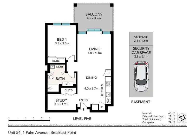 Floorplan of Homely apartment listing, 54/1 Palm Avenue, Breakfast Point NSW 2137