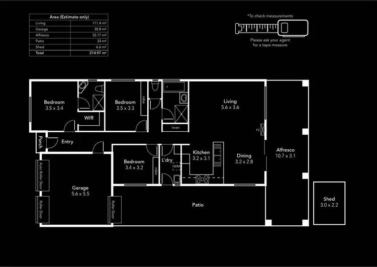 Floorplan of Homely house listing, 93 Gerald Boulevard, Davoren Park SA 5113