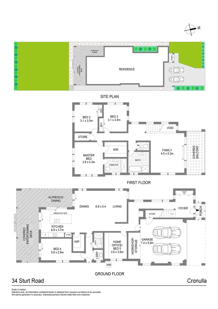 Floorplan of Homely house listing, 34 Sturt Road, Cronulla NSW 2230