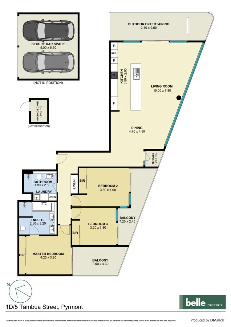 Floorplan of Homely apartment listing, 1D/5 Tambua Street, Pyrmont NSW 2009