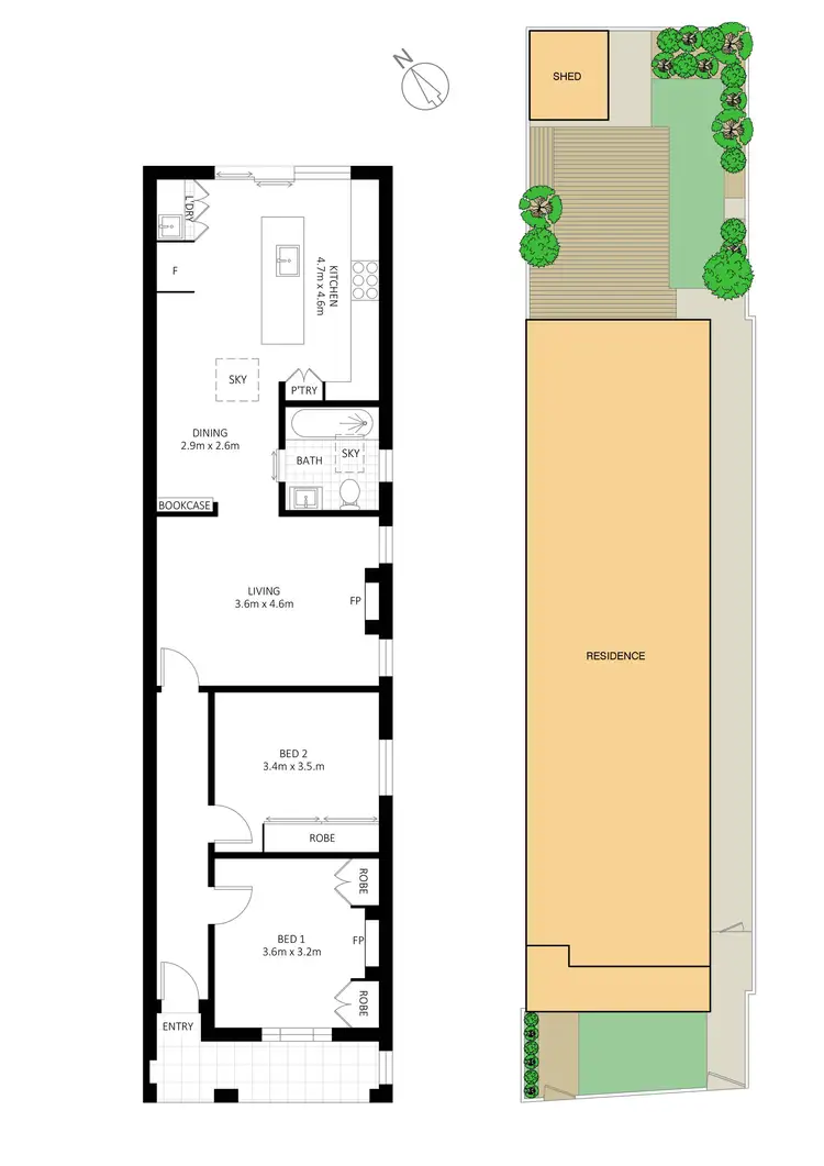 Floorplan of Homely house listing, 41 Hart Street, Tempe NSW 2044