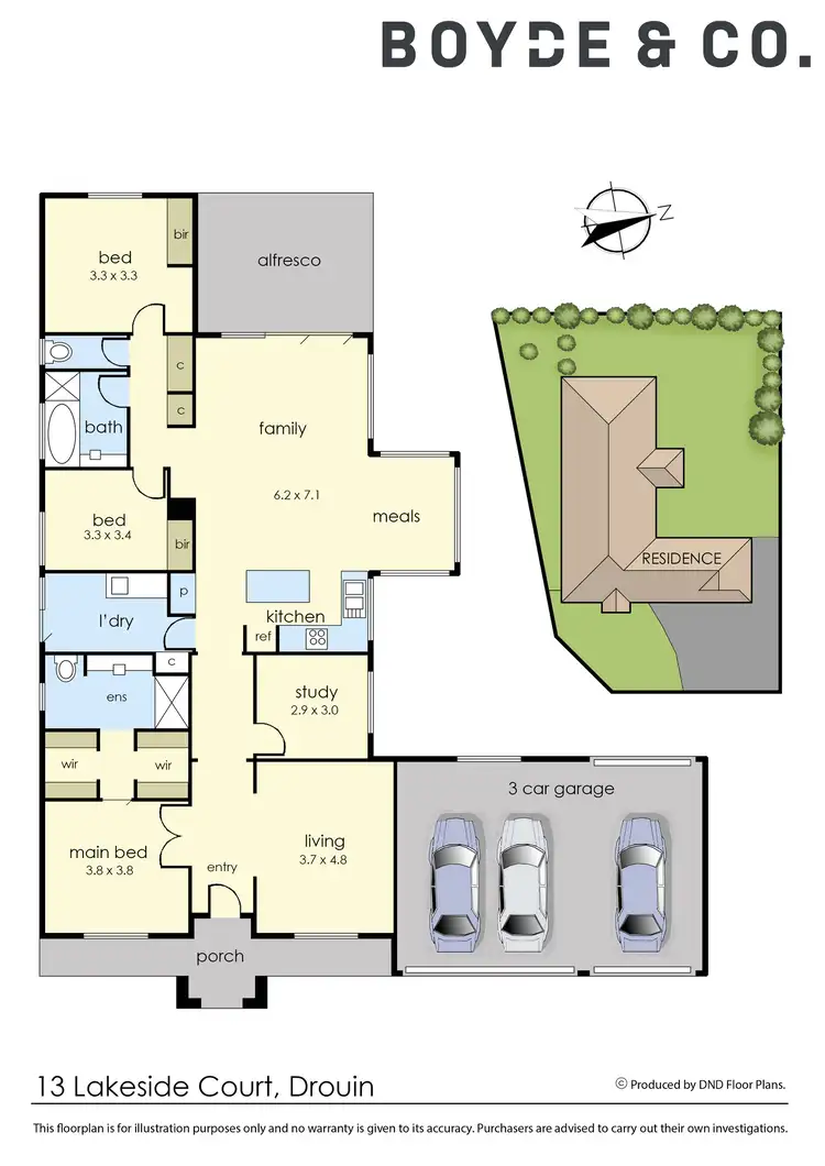 Floorplan of Homely house listing, 13 Lakeside Court, Drouin VIC 3818
