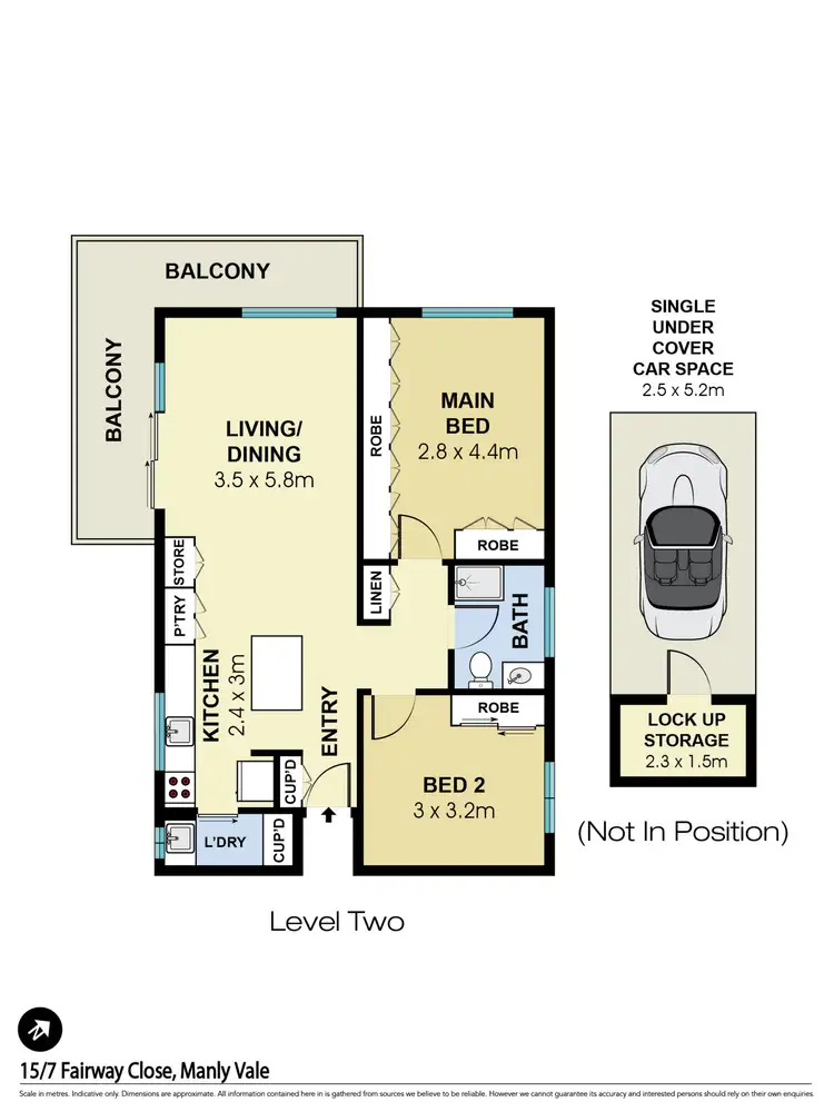 Floorplan of Homely house listing, 15/7 Fairway Close, Manly Vale NSW 2093
