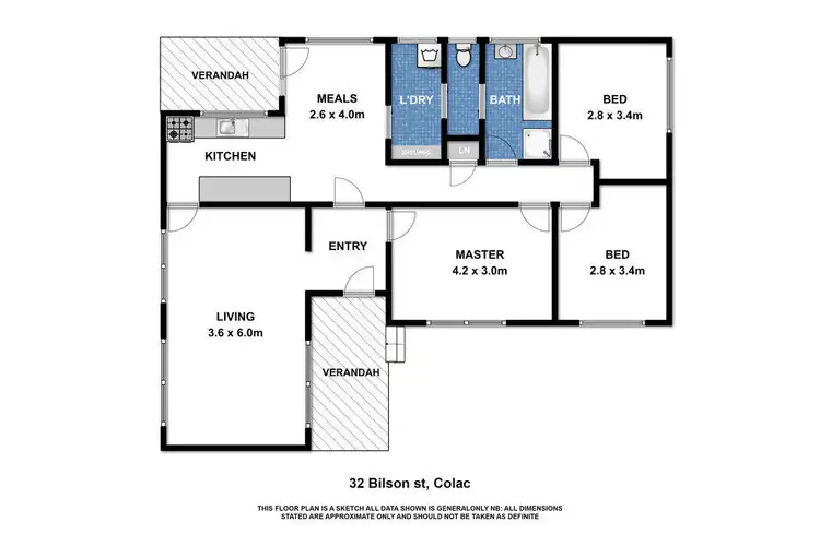 Floorplan of Homely house listing, 32 Bilson Street, Colac VIC 3250