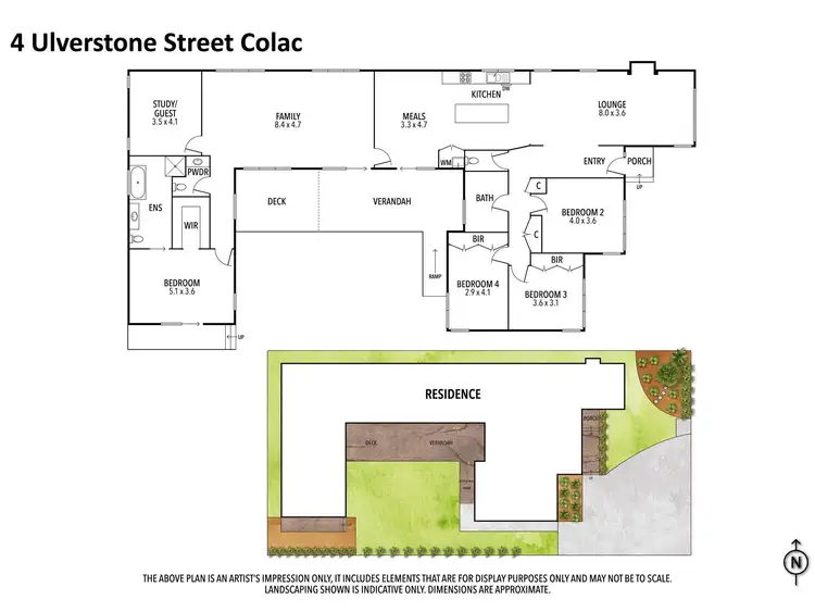 Floorplan of Homely house listing, 4 Ulverstone Street, Colac VIC 3250