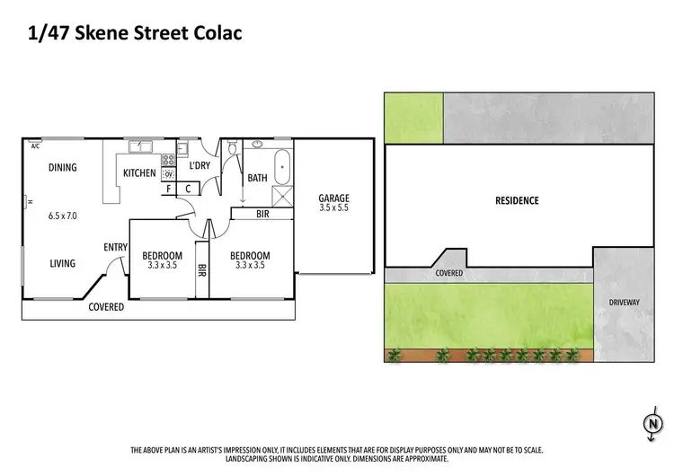 Floorplan of Homely unit listing, 1/47 Skene Street, Colac VIC 3250