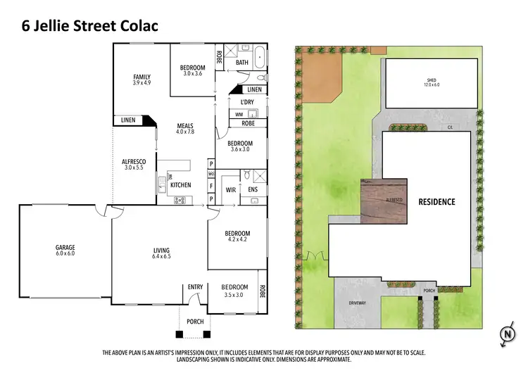 Floorplan of Homely house listing, 6 Jellie Street, Colac VIC 3250