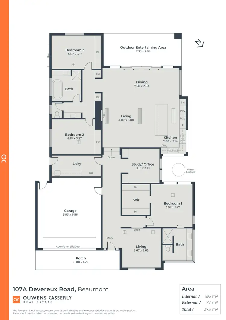 Floorplan of Homely house listing, 107a Devereux Road, Beaumont SA 5066