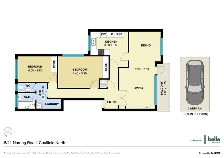 Floorplan of Homely apartment listing, 8/41 Narong Road, Caulfield North VIC 3161