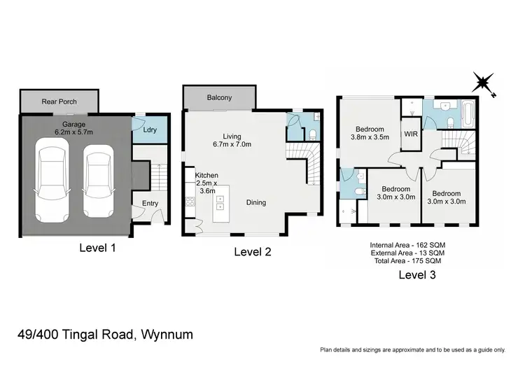 Floorplan of Homely townhouse listing, 49/400 Tingal Road, Wynnum QLD 4178