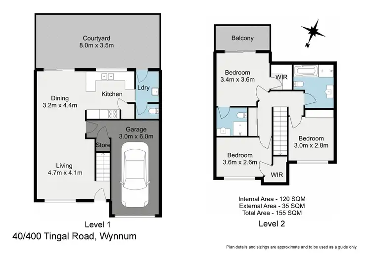Floorplan of Homely townhouse listing, 40/400 Tingal Road, Wynnum QLD 4178