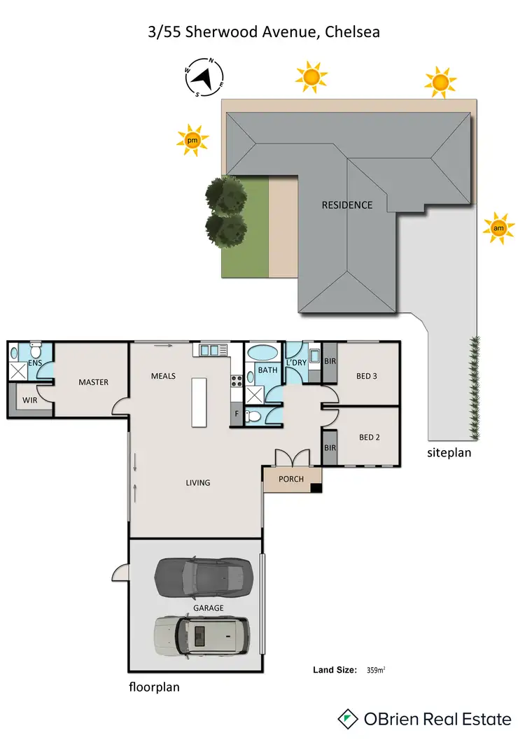 Floorplan of Homely unit listing, 3/55 Sherwood Avenue, Chelsea VIC 3196