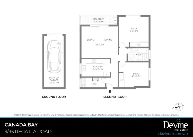 Floorplan of Homely apartment listing, 3/95 Regatta Road, Canada Bay NSW 2046