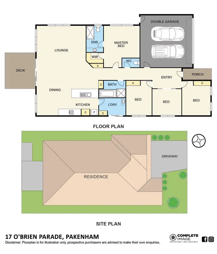 Floorplan of Homely house listing, 17 Obrien Parade, Pakenham VIC 3810