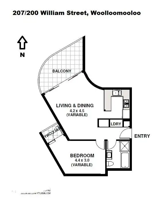 Floorplan of Homely apartment listing, 200 William Street, Woolloomooloo NSW 2011