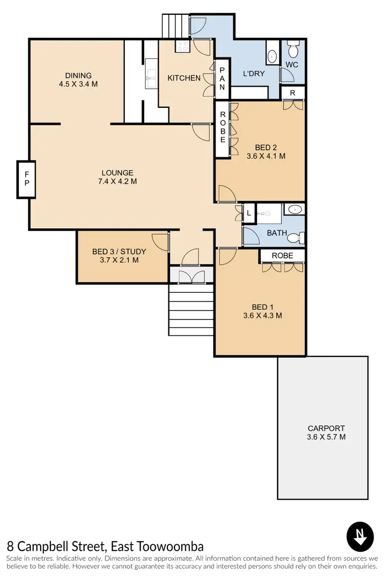 Floorplan of Homely house listing, 8 Campbell Street, East Toowoomba QLD 4350