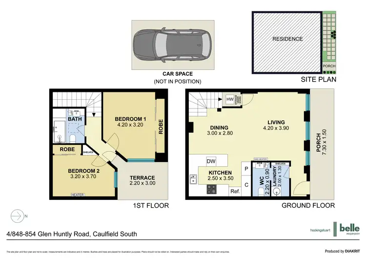 Floorplan of Homely apartment listing, 4/848 Glen Huntly Road, Caulfield South VIC 3162